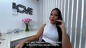 boss fucks in office i record creampie daniela andrea 😱