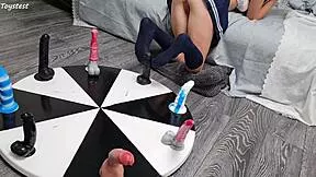 trying different monster dildos for orgasms