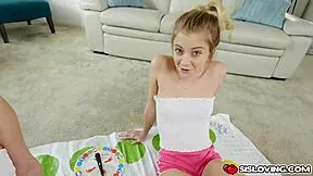blonde babes chloe temple and riley star sharing one huge cock