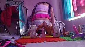 aventuras anales de violetta pigtails with toys
