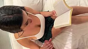 Big Tits Big Ass Hot Brunette Gives Slow Edging Handjob
