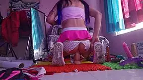 aventuras anales de violetta pigtails with toys