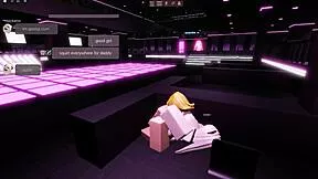 taking sshf e-girl virginity in strip club