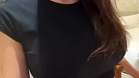 Stepmom showed everyone big tits in a bra