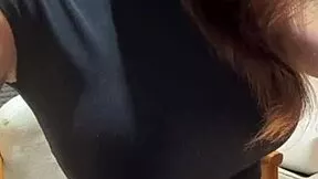 Stepmom showed everyone big tits in a bra