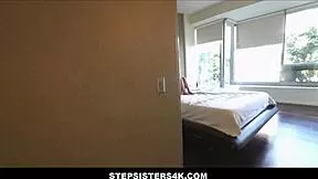 Petite teen agrees to sex tape with stepbrother pov