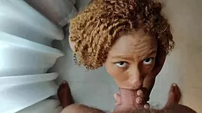 skinny brazilian slut gets face fucked by huge cock