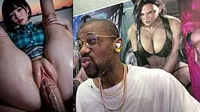 tight bald pussy teases fat cock before bukkake creampie