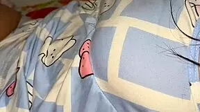 Stepsister gets fucked secretly in bed while parents away
