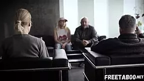 Horny Grandpa Sneaks Into Teen Room