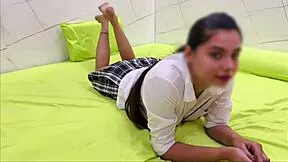 strict miss dominating petite blondie with strapon