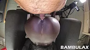 Beautiful doggystyle with my ebony teen 18+ slut creampie ending