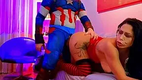 Taking Cock And Getting Fucked Hard By Captain America