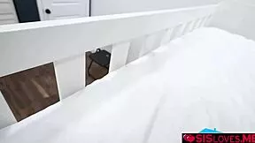 Stepsis caught masturbating confesses fantasies and deepthroats stepbro in kitchen
