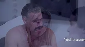 teen joins bestie with stepdad taboo
