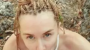 Craving For Cum While Walking In The Forest