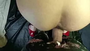 Fucked lesbian girl in red shoes