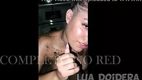 novinha engolindo o pau grande do amigo dela