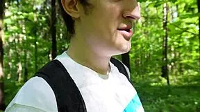 A hungry pussy swallows dick in the sunny meadow