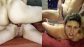 Primera vez enculada y creampie anal para esposaoculta - casting anal