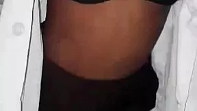 young student touches herself during class