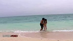 Hina maeda asian beach sex hot outdoors action with teen blowing