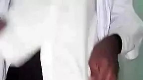 young student touches herself during class