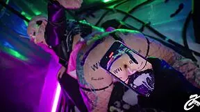 Big tits bodywrited anal slut gets fisted
