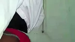 young student touches herself during class