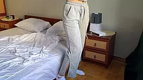 Eighteen year old stepsister accidentally orgasms while helping