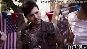 virgin innocent teen 18+ gangbanged by step uncle and his step sons