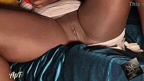 Couples masturbate together while watching porn at home