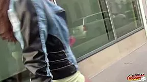 German Scout Meets Petite Blonde For Outdoor Session