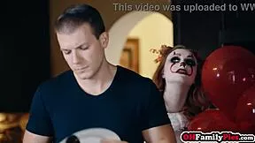 creepy teen 18+ stepsister scarlet skies fucks lucky big cock codey steele