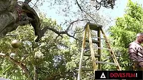 scarlett alexis no panties upskirt leads to hardcore anal fuck