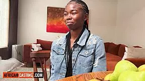 this 18yo ebony said just this once the little slut came back for a second round