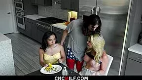 stepbrother fakes sleepwalking to trick his stepsister and stepmom into helping him