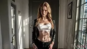 skinny lady boss gave herself to me