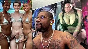 Cum spraying transgenders welcomes you to ladyboy island buzzcut trans girl cum sprays her face while getting fucked thicc dick trans jerking off and cumming hard cum oozing nun ai generated