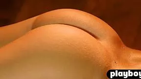 Big tits blonde does sensual striptease and poses