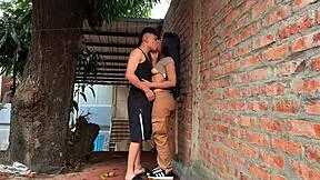Colombian neighbor steals mangoes then we fuck outside