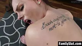 Horny Stepdad Catches His Stepdaughter Smoking And Forces Her To Strip And Suck His Cock