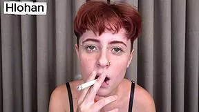 non binary femboy smokes with a pussy mouth for two black cocks