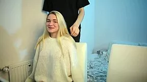 shy girls first time blowjob and intense finger orgasm
