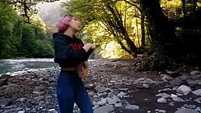 I got caught totally going at it in a forest
