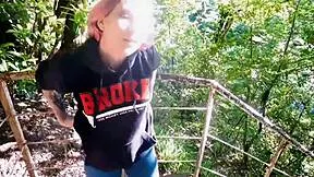 I got caught totally going at it in a forest