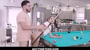 Anytimeteen 18+ freeuse tiny 18+ brunette teen 18+ makes billards deal with her roommate.