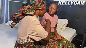 husband dick is not standing up so co-wife fuck each other