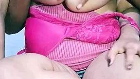 Very hot desi indian girl big boobs pressing very hard and moaning