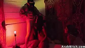 Uniformed Arab teen getting fucked